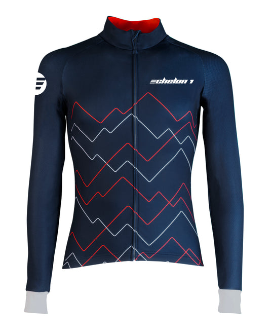 Alpine LS Jersey - Navy - Echelon 1 | Cycling Apparel