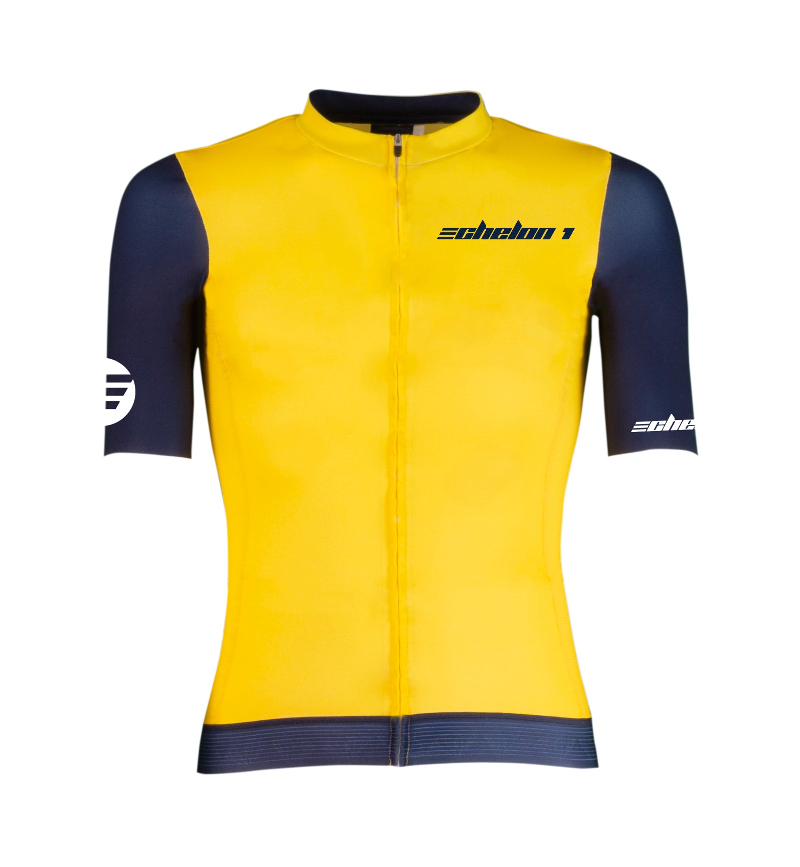 Binary SS Jersey - Yellow/Navy - Echelon 1 | Cycling Apparel